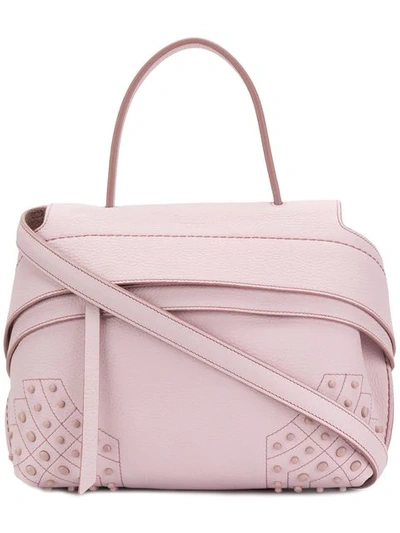 Shop Tod's Small Wave Tote In Pink