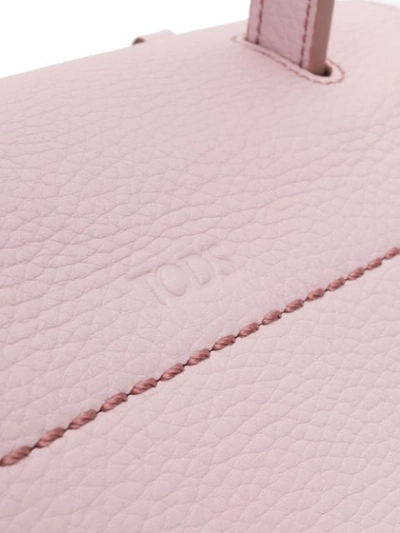 Shop Tod's Small Wave Tote In Pink