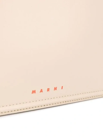 Shop Marni Beat Crossbody Bag In White