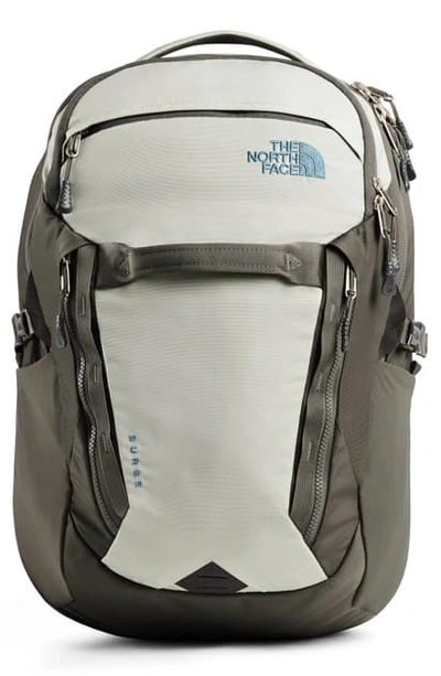 Shop The North Face Surge Backpack In Dove Gry W