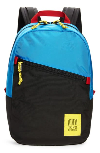 Shop Topo Designs Light Backpack In Blue/ Black