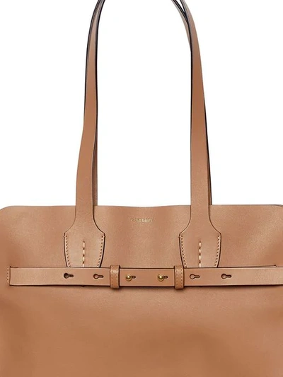 Shop Burberry The Medium Soft Leather Belt Bag In Neutrals