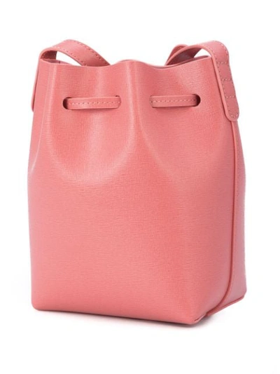 Shop Mansur Gavriel Mini Mini Bucket Bag In Light Pink