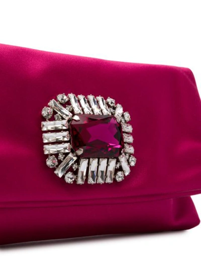 Shop Jimmy Choo Titania Clutch Bag - Pink