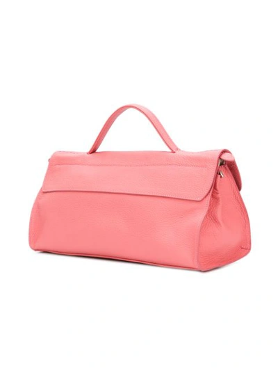 Shop Zanellato Foldover Tote Bag - Pink