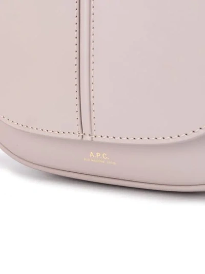 Shop Apc Saddle Cross Body Bag In Pink