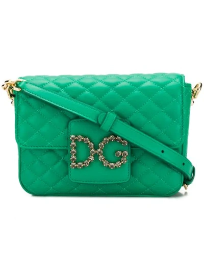 Shop Dolce & Gabbana Dg Millenials Crossbody Bag In Green