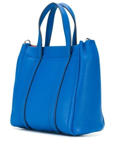 Shop Marc Jacobs The Mini Tag Tote In Blue