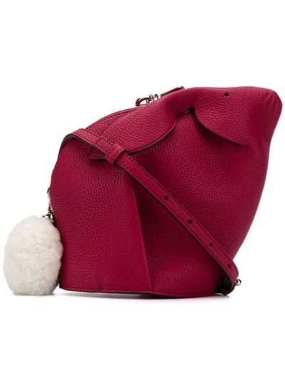 Shop Loewe Bunny Mini Bag In Pink