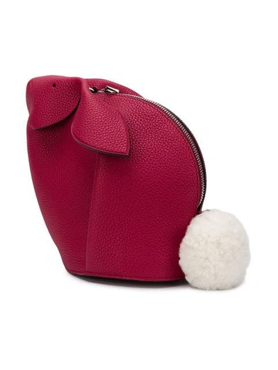 Shop Loewe Bunny Mini Bag In Pink