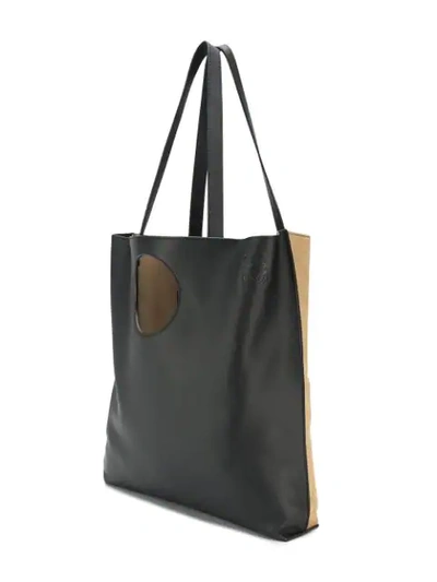 Shop Loewe Circle Tote Bag In Black