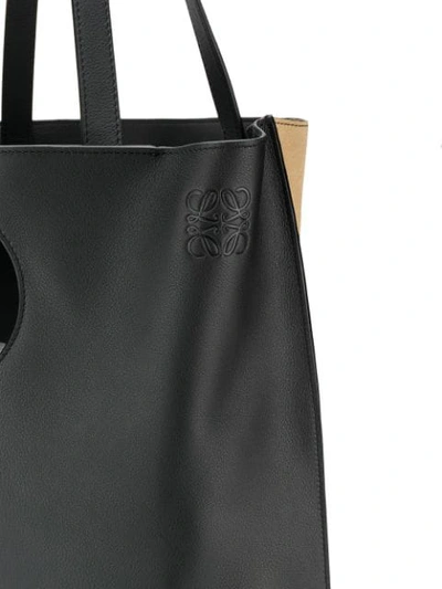 Shop Loewe Circle Tote Bag In Black