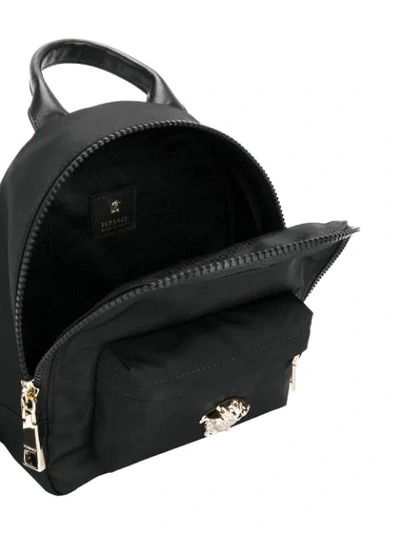 Shop Versace Small Nylon Backpack In Black
