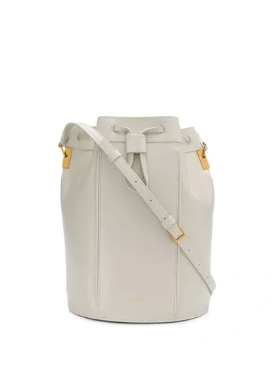 Shop Saint Laurent Medium Talitha Bucket Bag In White