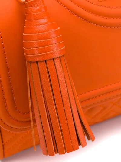 Shop Tory Burch Flemming Matte Shoulder Bag In Orange