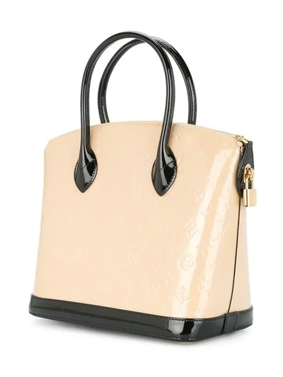 Pre-owned Louis Vuitton  Lockit Pm Tote Bag In Neutrals