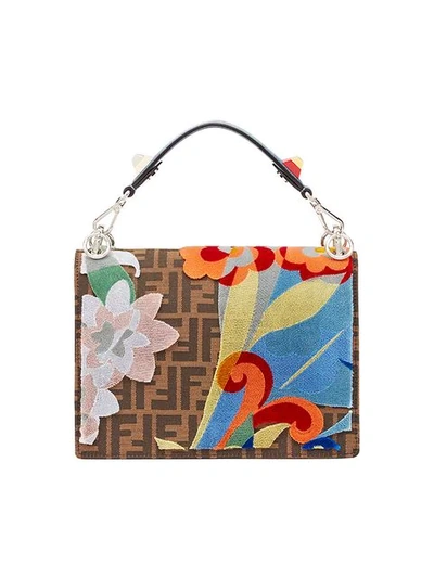 Shop Fendi Kan I Shoulder Bag - Multicolour