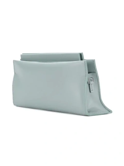 Shop Aesther Ekme Slope Clutch In Blue