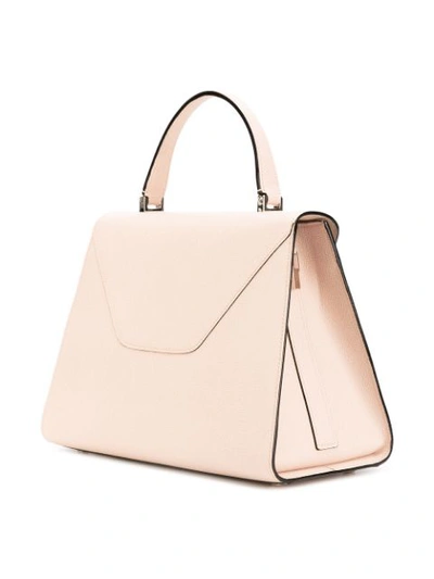 Shop Valextra Foldover Structured Tote - Pink