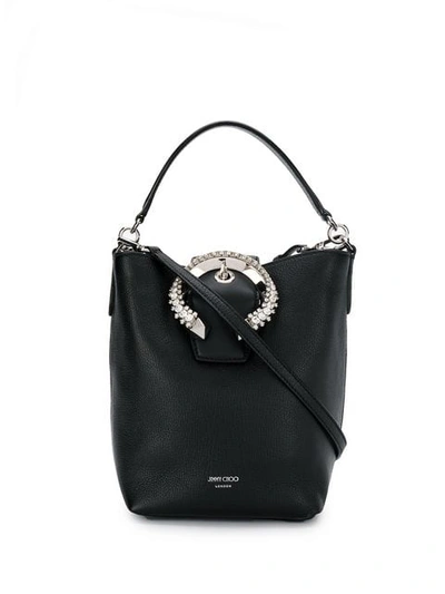 Shop Jimmy Choo Madeline Bucket Bag In Black