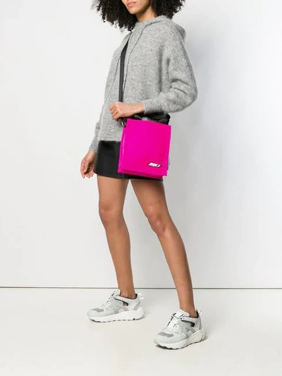 Shop Msgm Tote Bag In Pink