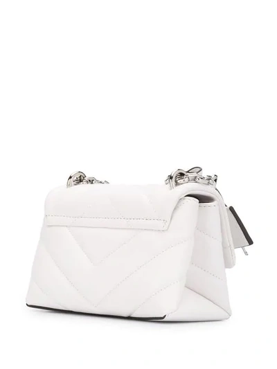 Shop Michael Michael Kors Quilted Cross Body Bag In White