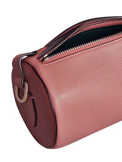 Shop Burberry The Leather Barrel Bag In Pink