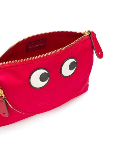 Shop Anya Hindmarch Happy Eyes Pouch - Red