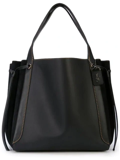 Shop Coach Harmony Hobo Shoulder Bag In Black