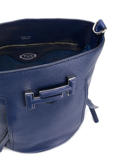 Shop Tod's Double T Tote In Blue