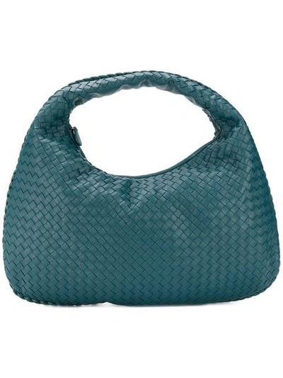 Shop Bottega Veneta Large Veneta Hobo Bag In Blue