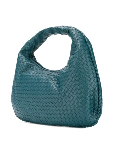 Shop Bottega Veneta Large Veneta Hobo Bag In Blue