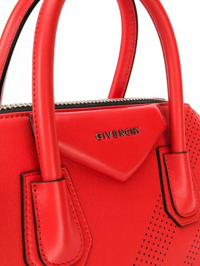 Shop Givenchy Antigona Tote Bag In Red