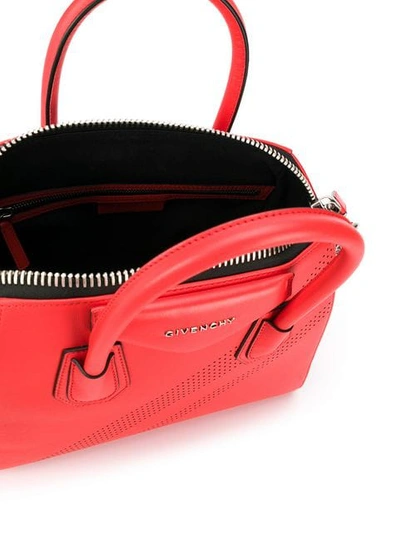 Shop Givenchy Antigona Tote Bag In Red