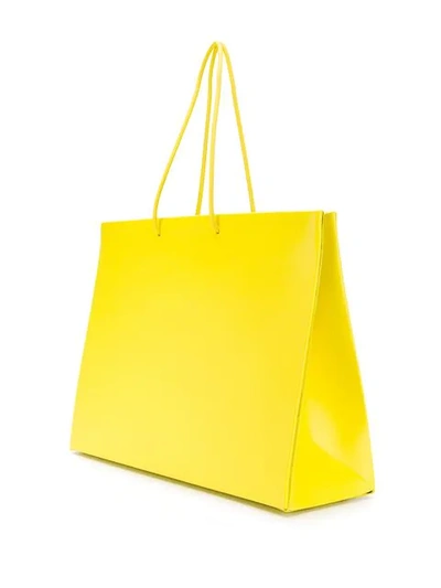 Shop Medea 'prima Venti' Shopper In Yellow