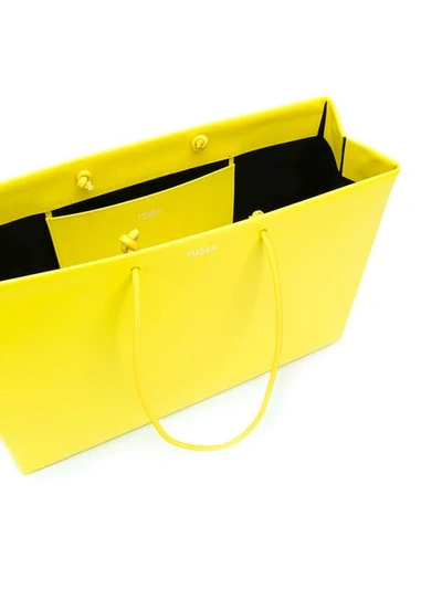 Shop Medea 'prima Venti' Shopper In Yellow