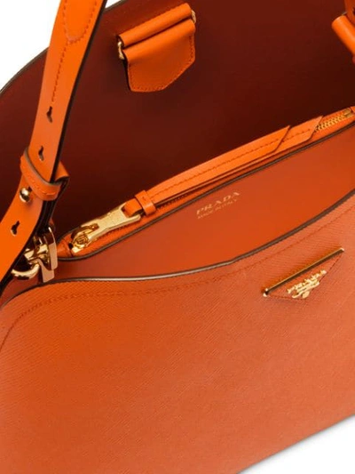 Shop Prada Promenade Shoulder Bag In Orange