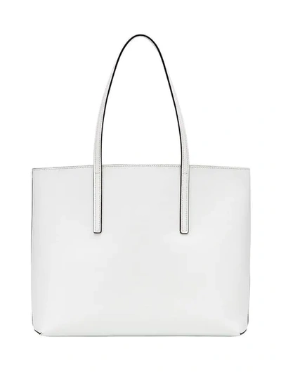 Shop Fendi F Logo Tote Bag In White