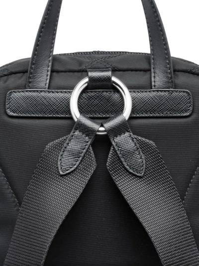Shop Prada Quilted Nylon Backpack - Black