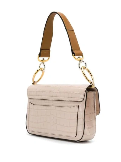 Shop Chloé C Double Shoulder Bag In Pink