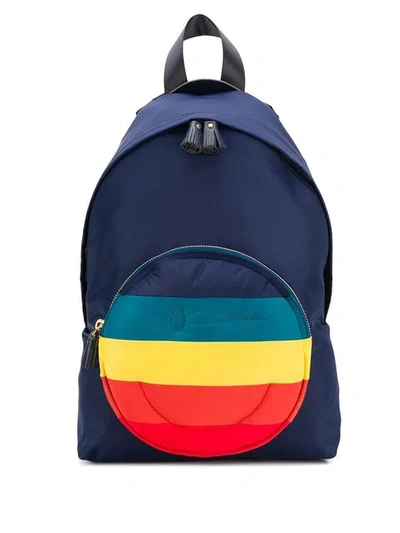 Shop Anya Hindmarch Chubby Smiley Backpack In Blue