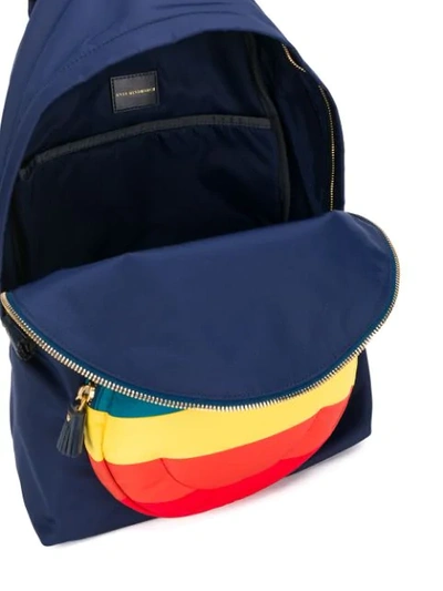 Shop Anya Hindmarch Chubby Smiley Backpack In Blue