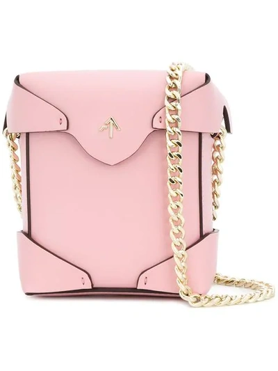 Shop Manu Atelier Pristine Mini Crossbody Bag In Pink