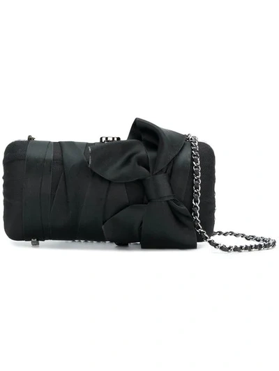 Pre-owned Chanel Bow Clutch In Black