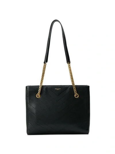 Shop Saint Laurent Tribeca Shoulder Bag In Black