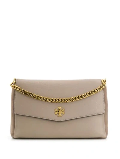 Shop Tory Burch Kira Shoulder Bag In Grey