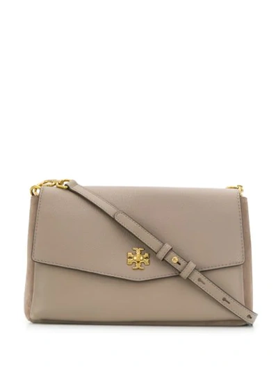 Shop Tory Burch Kira Shoulder Bag In Grey