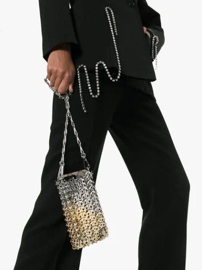 PACO RABANNE MINI 1969 CHAIN CROSS-BODY BAG - 银色