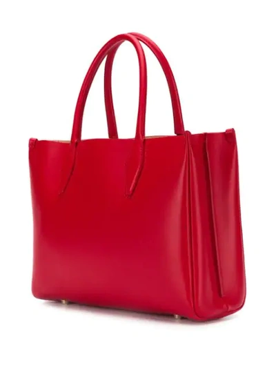 Shop Lanvin Medium Tote Bag In Red