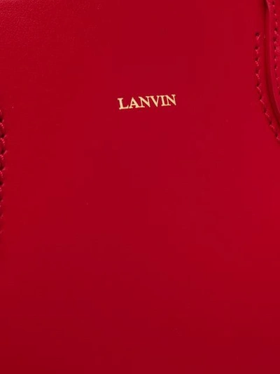 Shop Lanvin Medium Tote Bag In Red